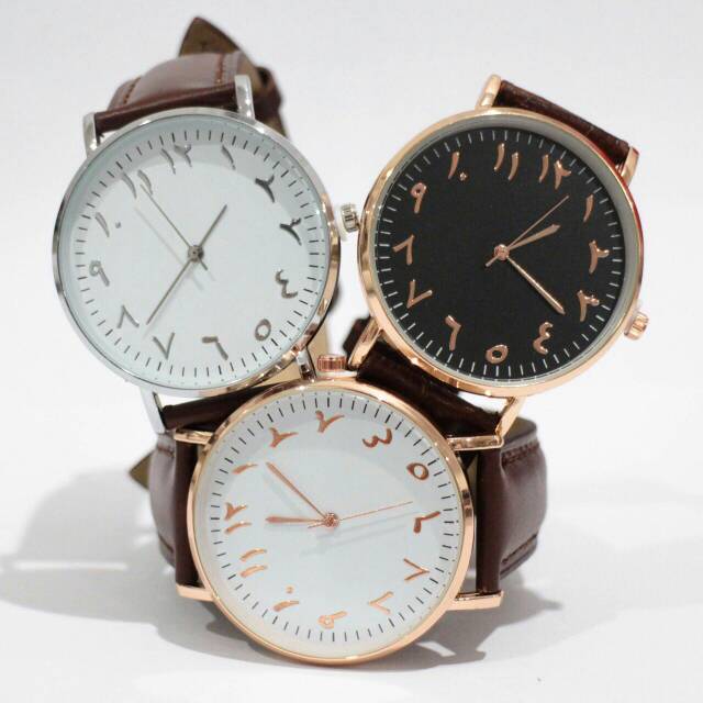 Jam tangan arab pria cowok cewek arabic analog