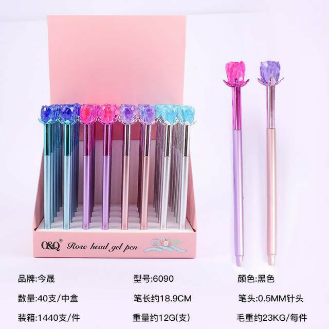 

Pulpen Gel Unik / Pen Gel Rose Warna Warni