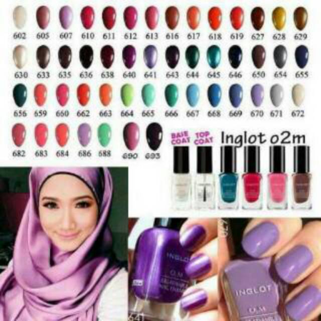 Kutek INGLOT Breathable  nail polish aman buat sholat 