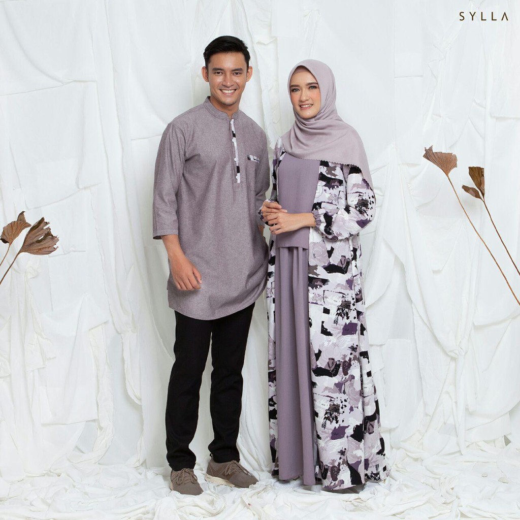 Baju Couple Gamis Koko Pasangan Muslim Sarimbit Kondangan KEANO CLEMIRA Sylla Hijab