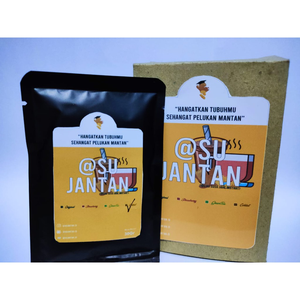 

Susu Jahe Instan @SUJANTAN - Rasa Greentea