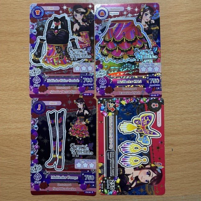 Aikatsu Premium Card Ran ori set