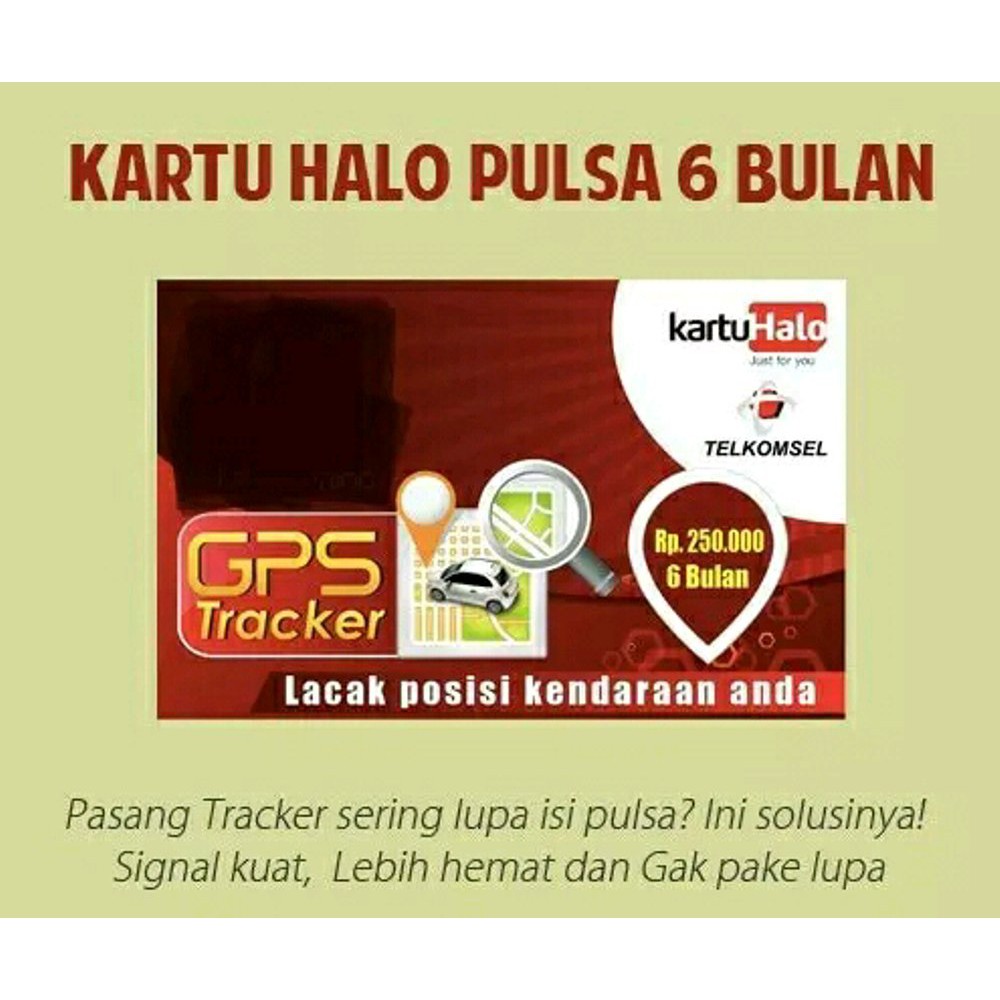 Jual kartu halo gps tracker gt06n paket 6 bulan unlimited Berkualitas