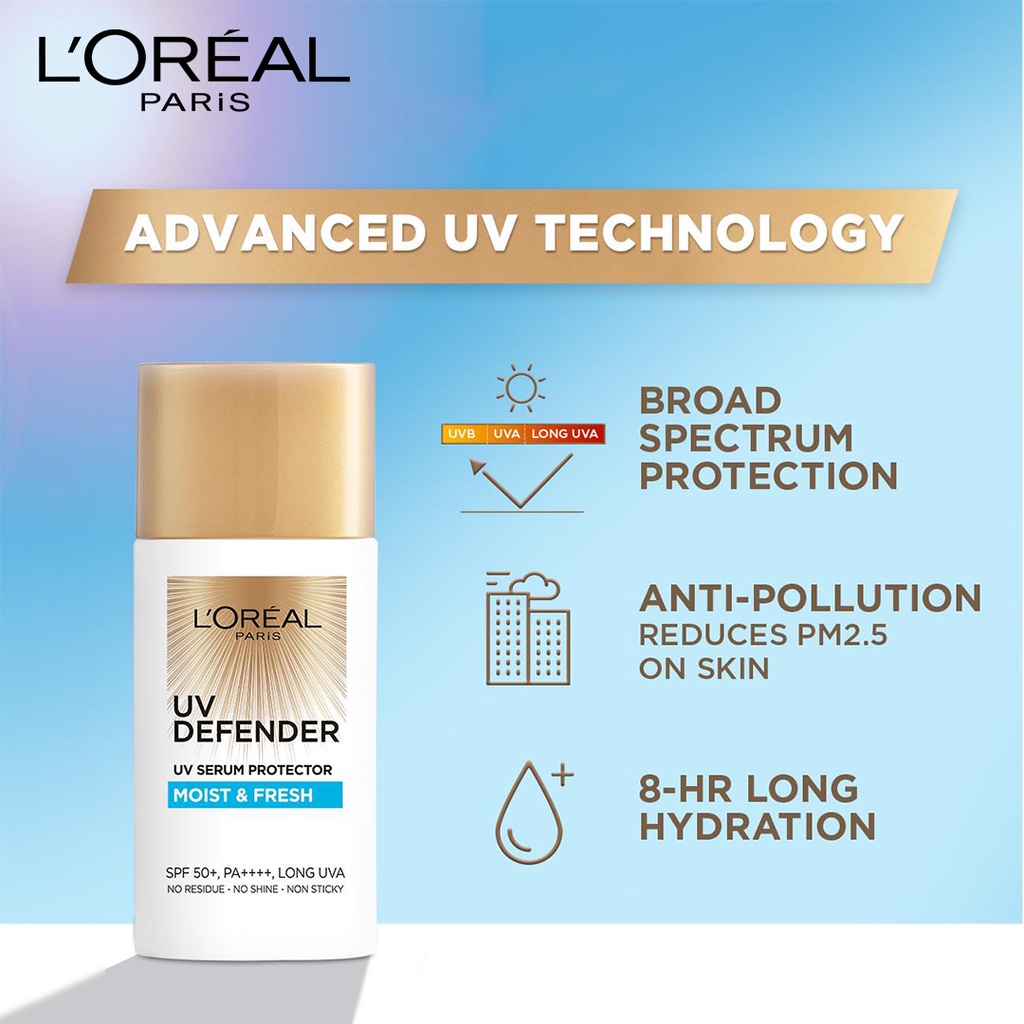 ❤ BELIA ❤ L'Oreal UV Defender Protector SPF 50 15 Sunscreen loreal Sunblock Loreal Perfect Matte &amp; Fresh