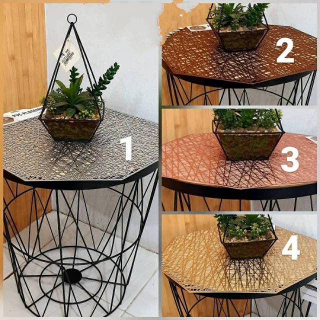 Meja Keranjang IKEA Material Besi Cocok Untuk Teras dan Ruang Tamu
