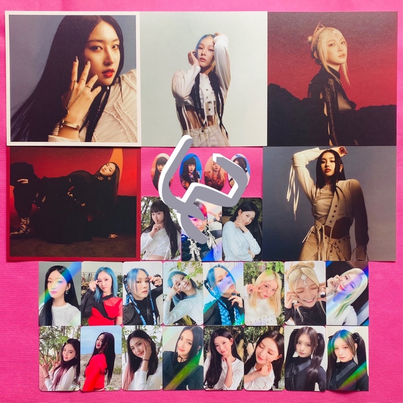 EVERGLOW - Last Melody (Photocard QR Makestar Postcard Sticker : E:U Sihyeon Mia Onda Aisha Yiren)