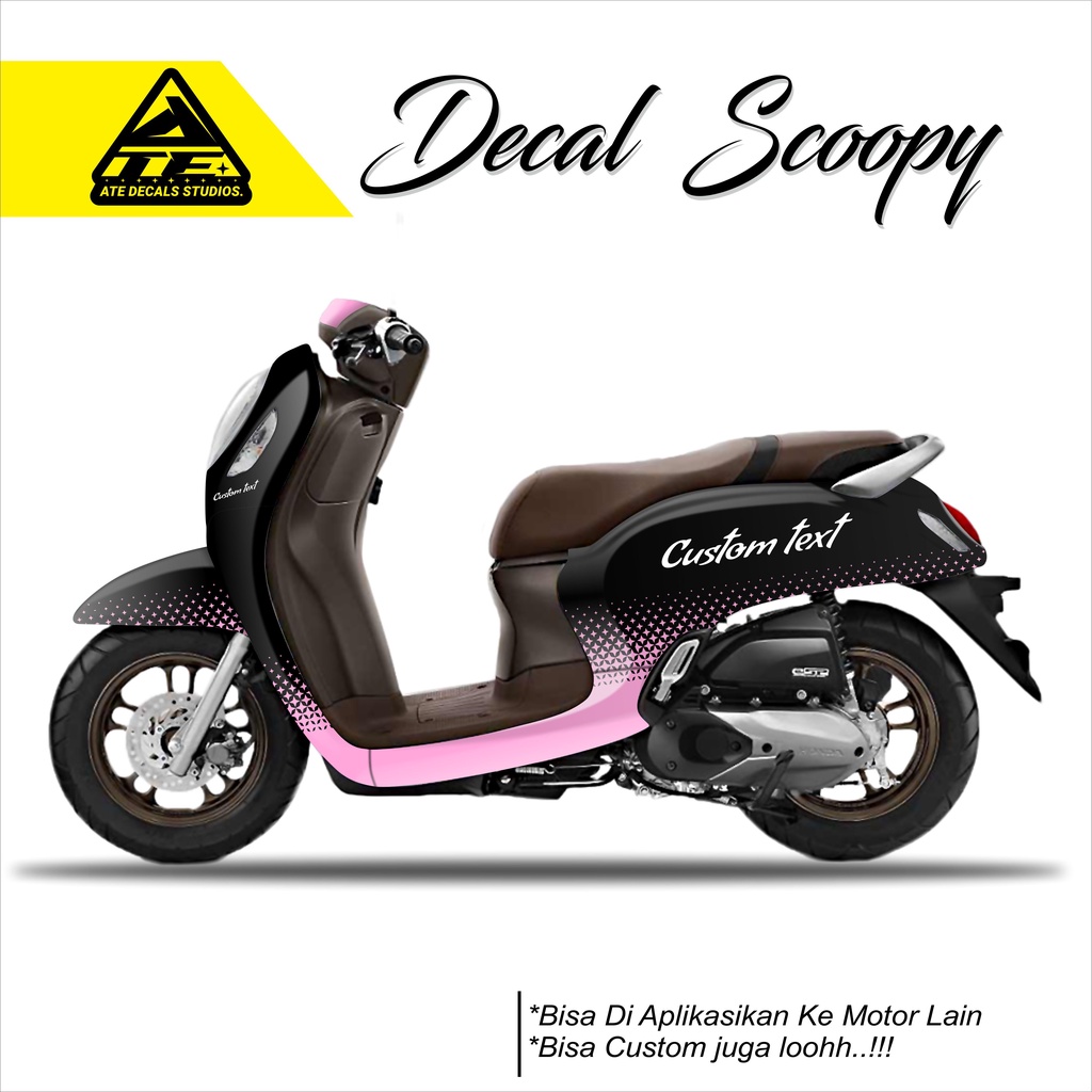 DECAL SCOOPY SIMPLE FULLBODY / DECAL SCOOPY BISA CUSTOM