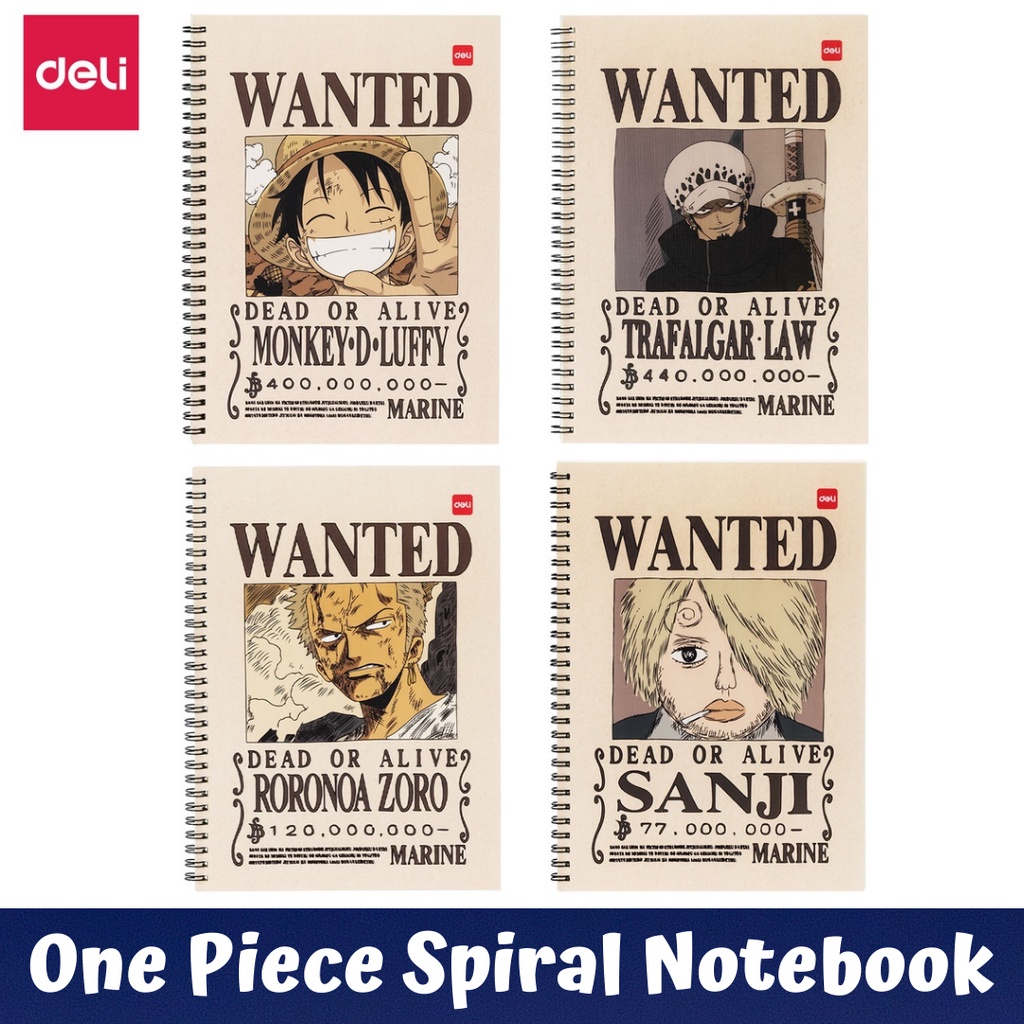 

Buku tulis Spiral Notebook anime one piece bounty ukuran B5 buku catatan kertas halus dan tebal cocok untuk sekolah dan kegiatan sehari hari