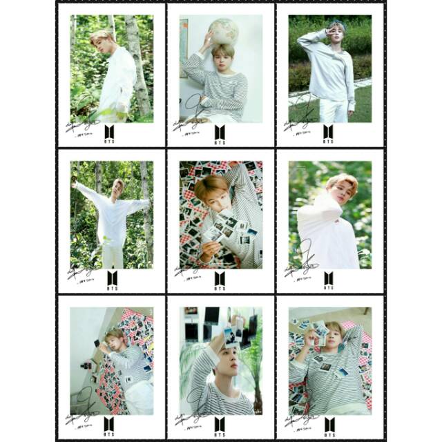 STIKER POLAROID JIMIN BTS VERSION / BTS KPOP