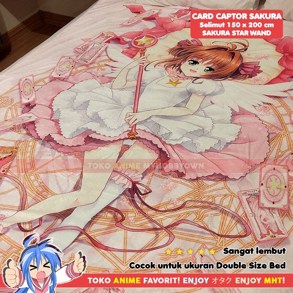 Selimut Anime Card Captor Sakura : Sakura Kinomoto