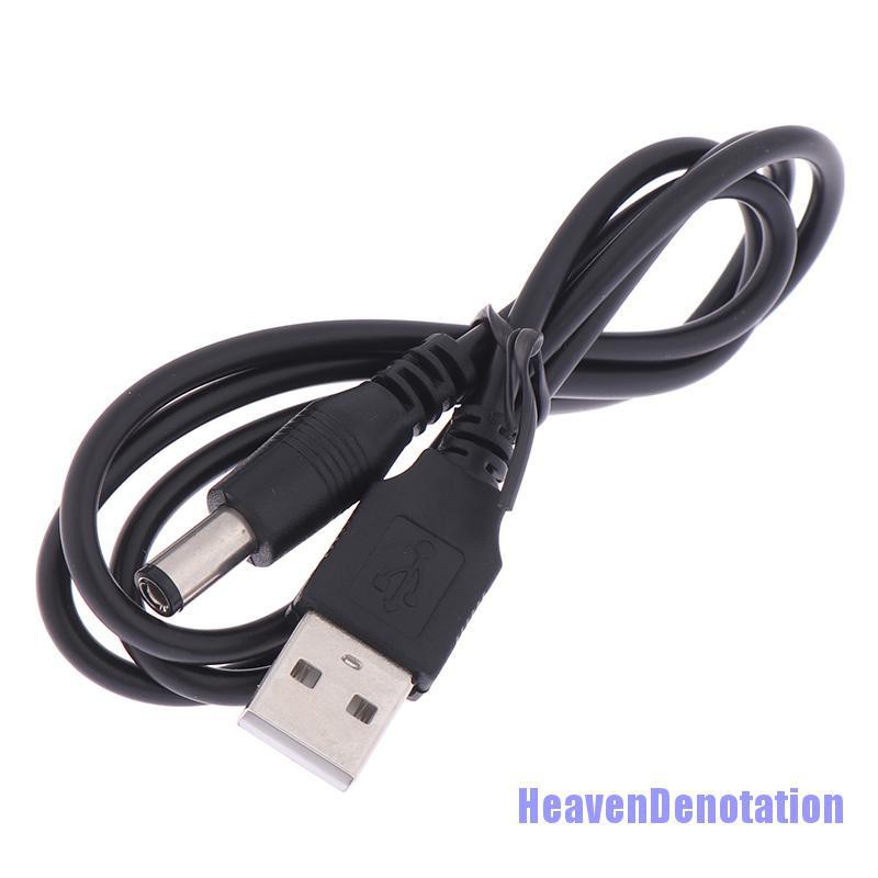 Hdn Kabel Charger Usb Ke Dc 5.5mm Plug Jack Untuk Mp3/Mp4 Player Hd