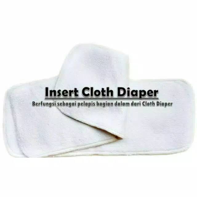 Insert clodi microfiber 4 layer / popok kain bayi