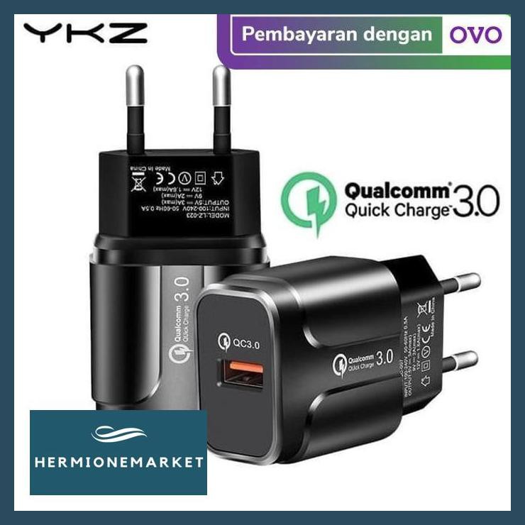 Qualcomm Quick Charge 3.0 Adaptor Fast Charging Charger Hp Qc3.0 Lz023 - Putih