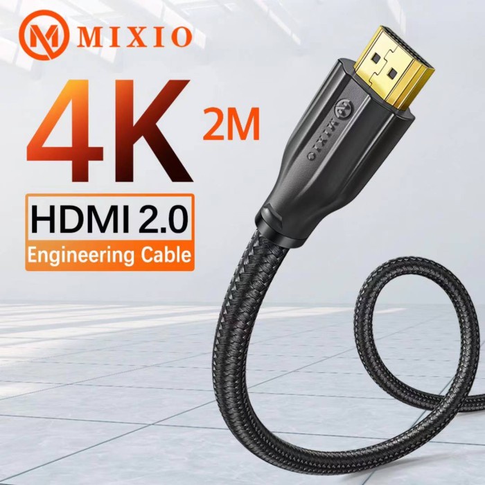 [2M - AAU] MIXIO Kabel multimedia kabel High Speed Nylon Braided multimedia kabel V2.0 4K