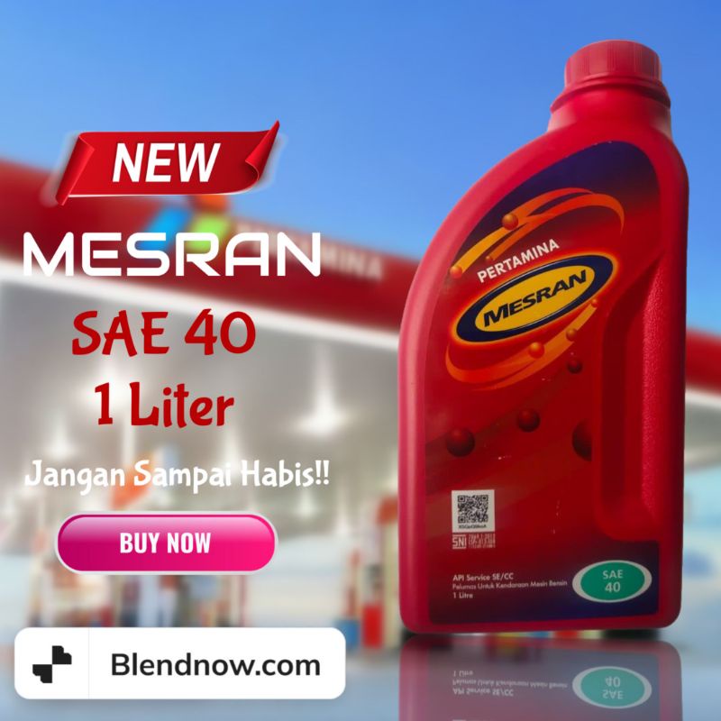 Oli Mesran SAE 40 Pertamina Original 1 Liter Terjangkau