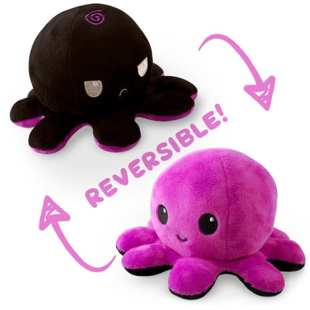 BONEKA GURITA / BONEKA OCTOPUS / REVERSIBLE OCTOPUS BLACK-PURPLE