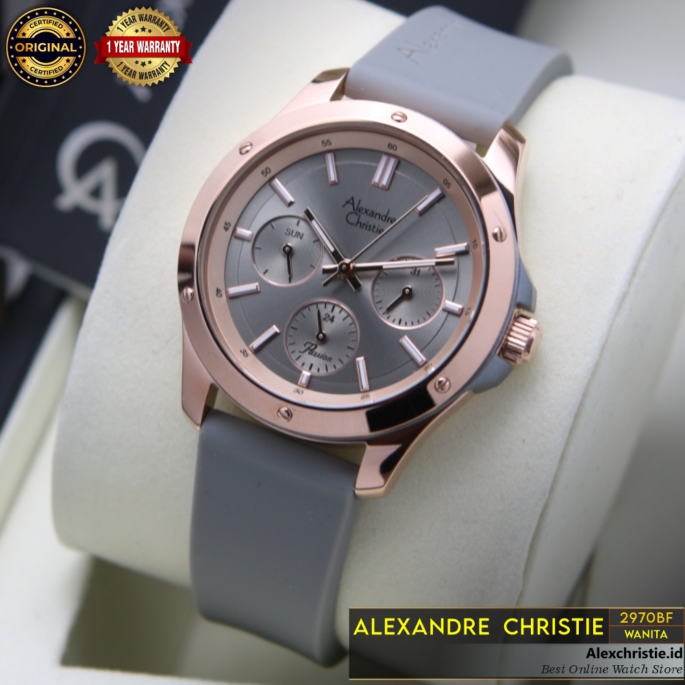 New 2022 Jam Alexander Christie Wanita AC 2970BF Original Cantik Mewah Elegan