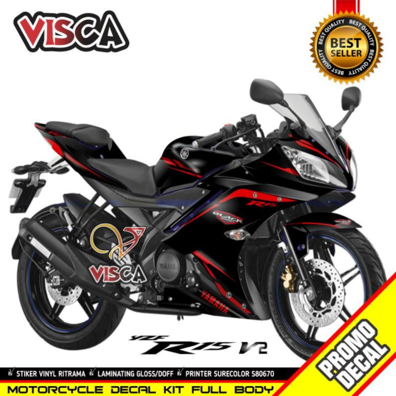 Decal R15 V2 Full Body Stiker R15 V2 Striping R15 V2 Sticker R15 V2 Full Blok motif be