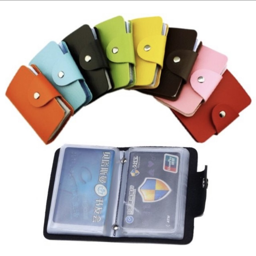 Dompet Kulit Kartu Card Holder Tempat atm