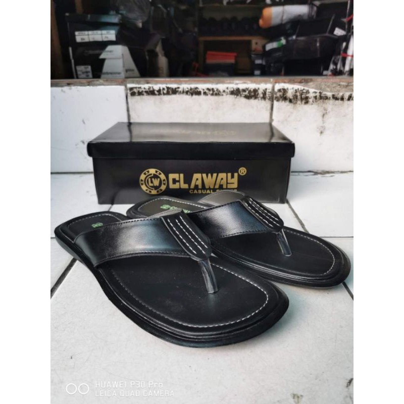 Sandal Kulit Pria Claway 03 Big Size 44-46 ( Produksi Sendiri )