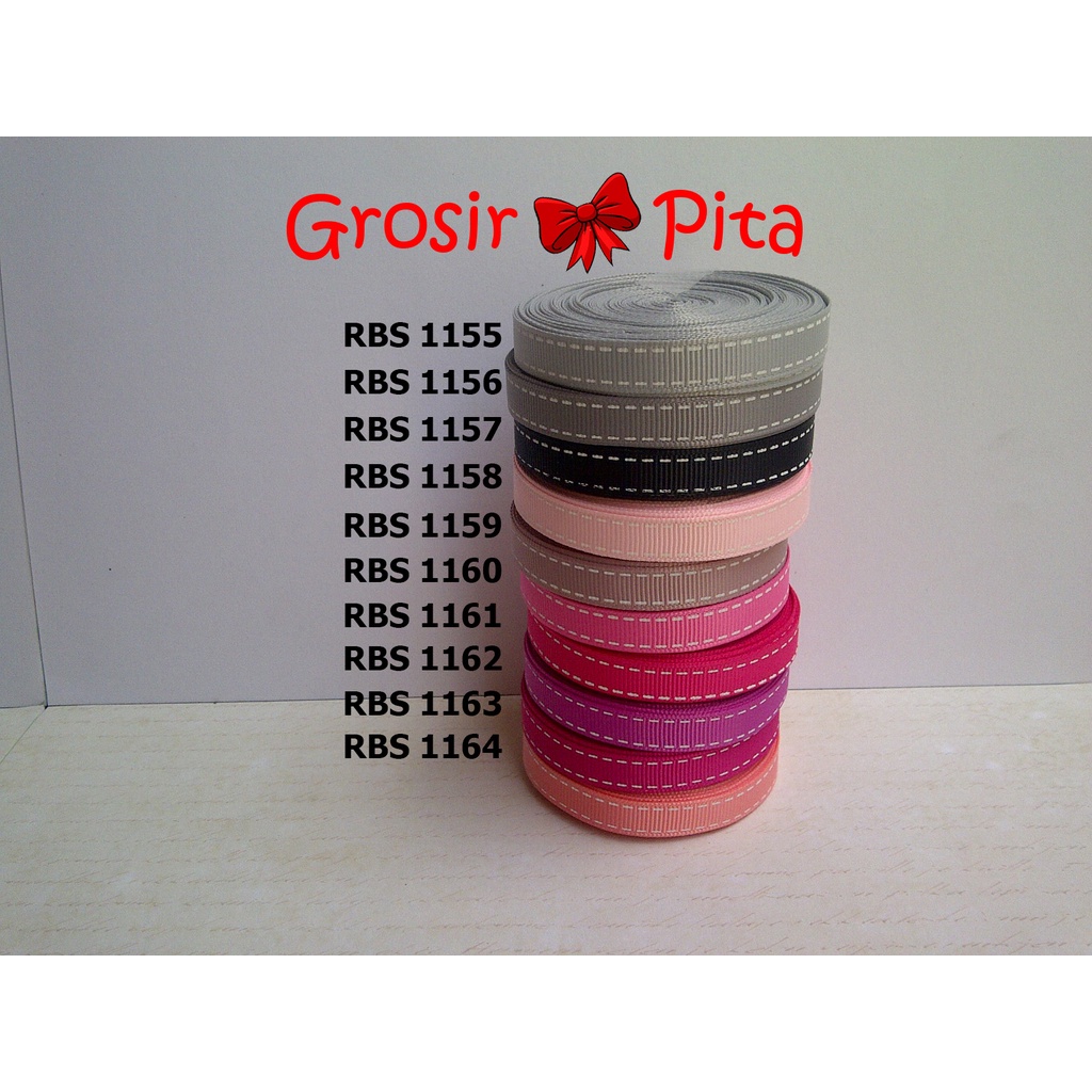 

(25 yard) Pita Grosgrain Motif RBS 1155,1156,1157,1158,1159,1160,1161,1162,1163,1164 | Toko Bahan Craft | Grosir Pita