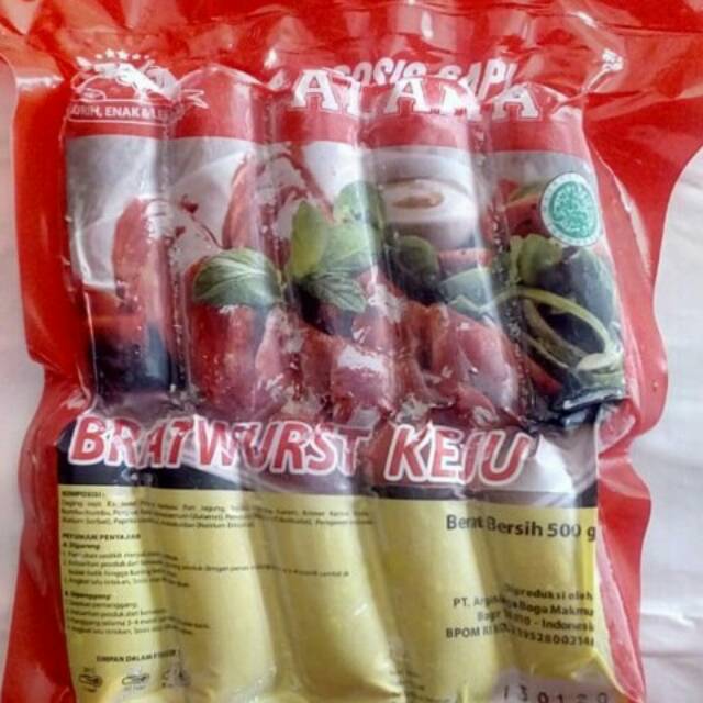 

Alana sosis sapi keju 500 gr mini isi 10