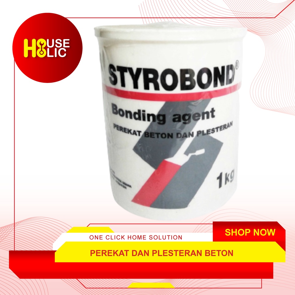 Styrobond 1kg Bonding Agent Perekat Mortal Plesteran Beton 1 Kg