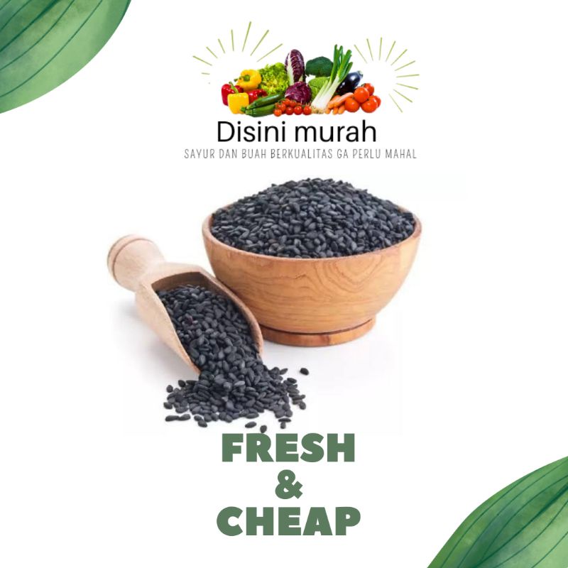 

black sesame seed repack ±100gr