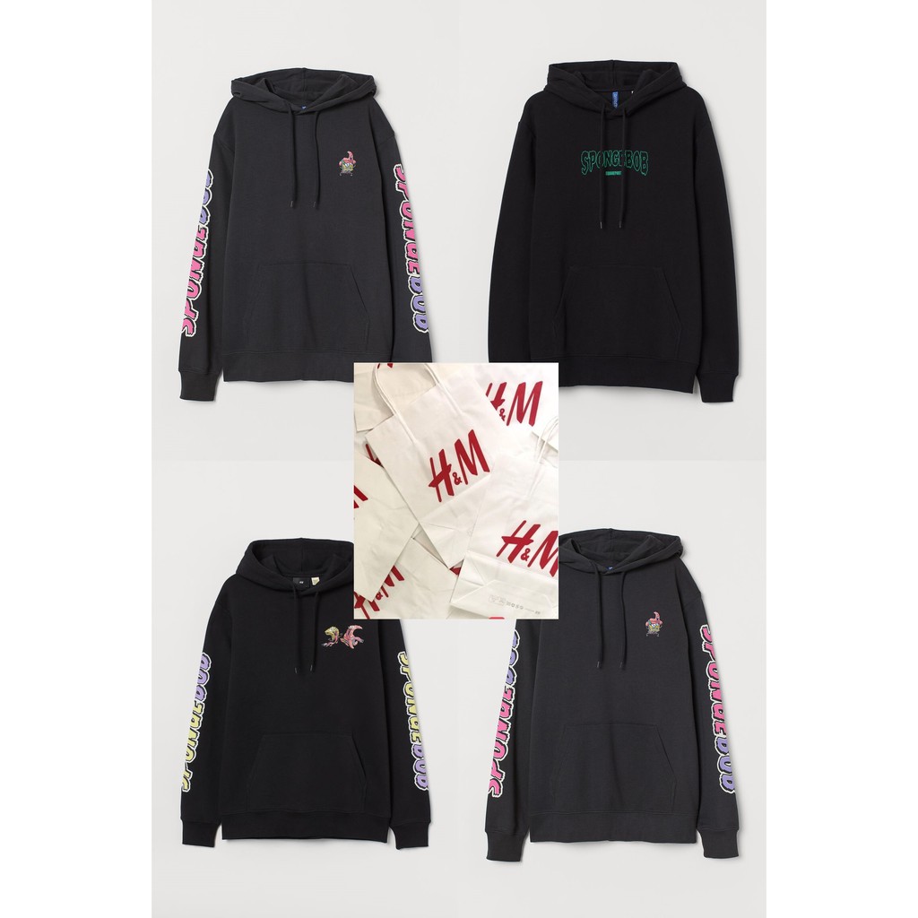 Hoodie H&M  Spongebob Slasher Buoy Krabby Patty My Brain Original Full Label