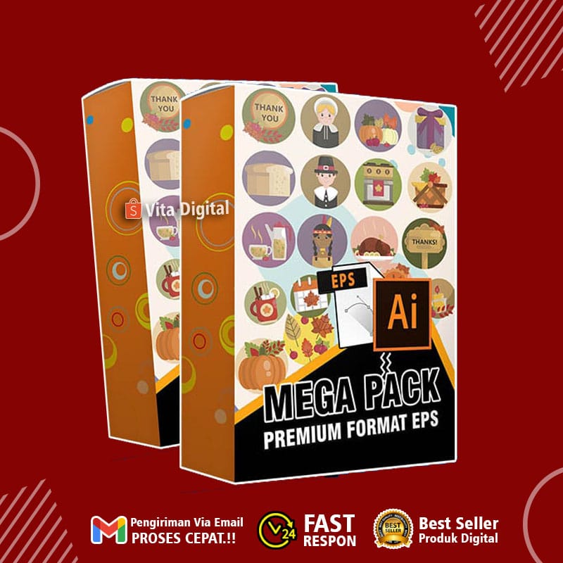 Mega Pack Desain Icon Format Eps