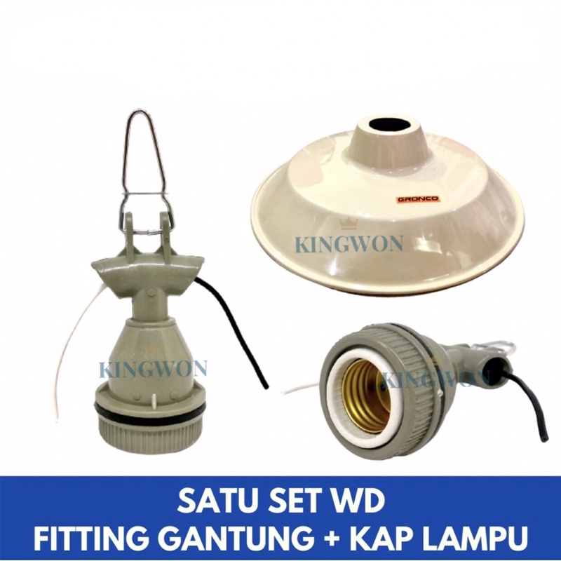 Jual Kap Lampu Satu Set Jalan Kap Wd Fitting Gantung Keramik E Uk Cm Shopee Indonesia