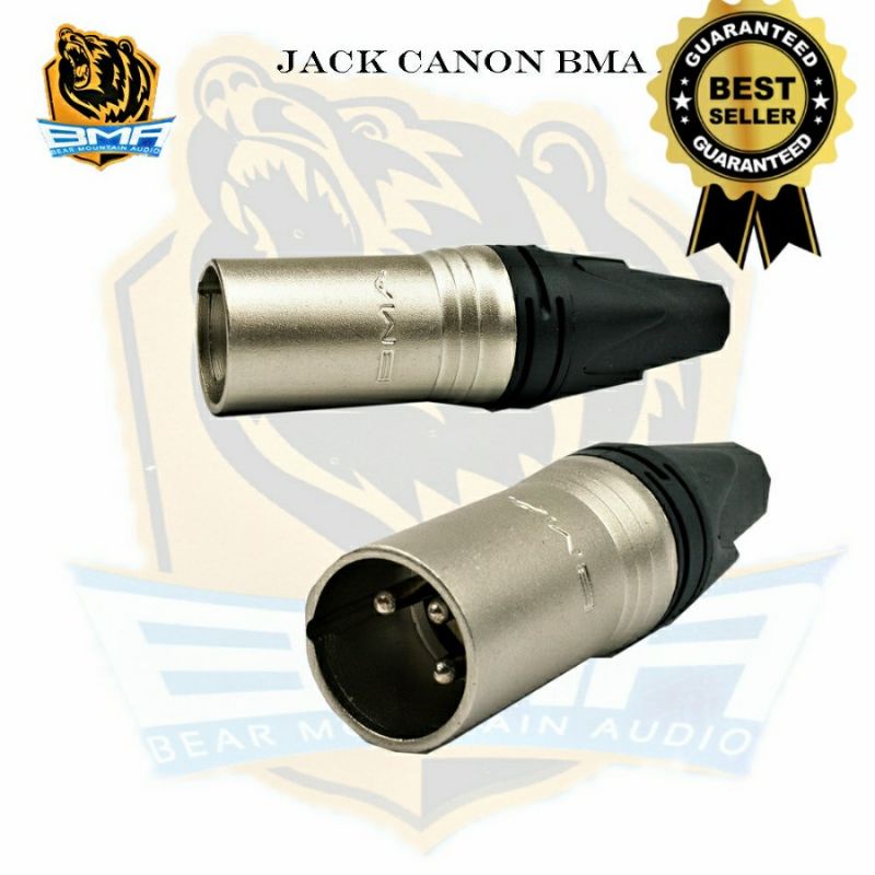 Jack Jeck Canon Male BMA AC3MM Jack XLR BMA Male ORI 3pin Cowok Canon XLR BMA High Quality Original