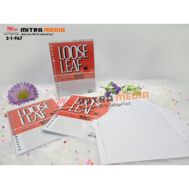 

loose leef A5 100Lbr