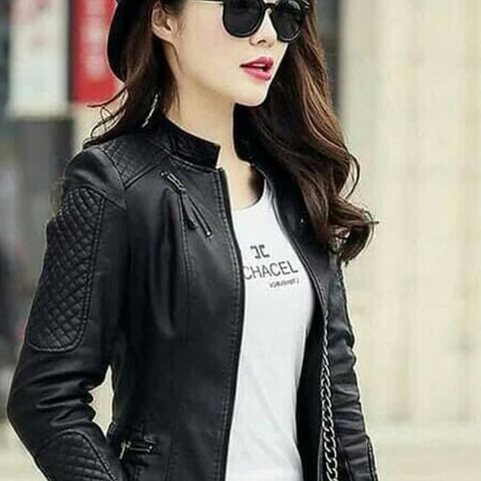 Barang Bagus Jaket Kulit Wanita Asli Mirip Original Import China DISKON