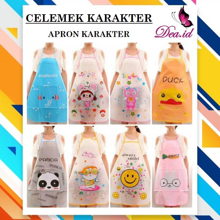 [DEASTORE] CELEMEK KARAKTER / APRON KARAKTER LUCU