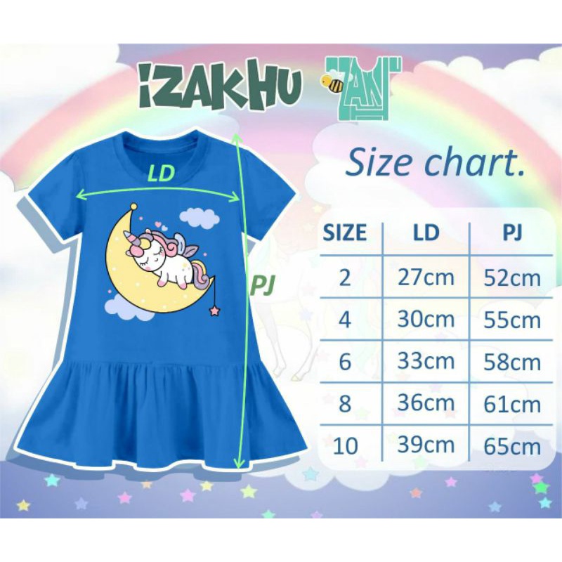 Dress Izakhu 2-10Th/dress anak perempuan/dress aurell by izakhu