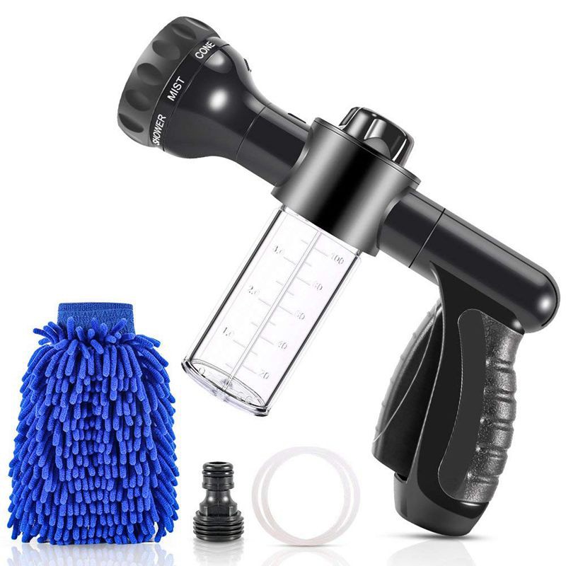 Foam Sprayer Garden Hose Spray Nozzle Car Wash Foam Gun With 100cc Bottle Snow Foam Lanc Shopee Indonesia