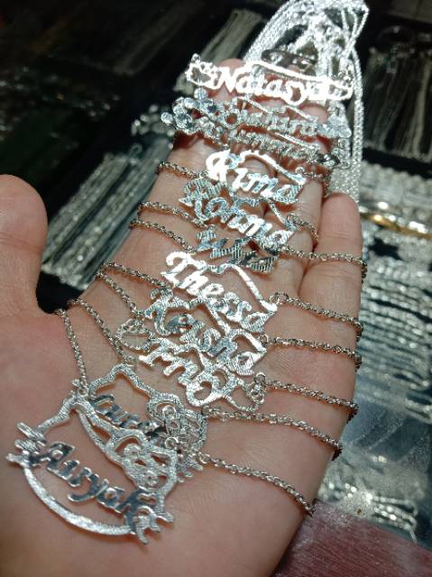 Kalung nama perak murni 99