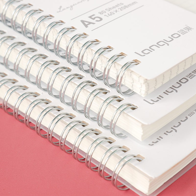 Simple Style Clear Spiral Notebook A5 / Buku Catatan Grid, Dotted, Blank & Ruled 80 Lembar Lucu Unik-3