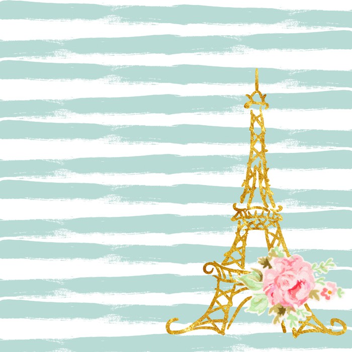 Kertas Scrapbook - Modern Chic Parisian Design