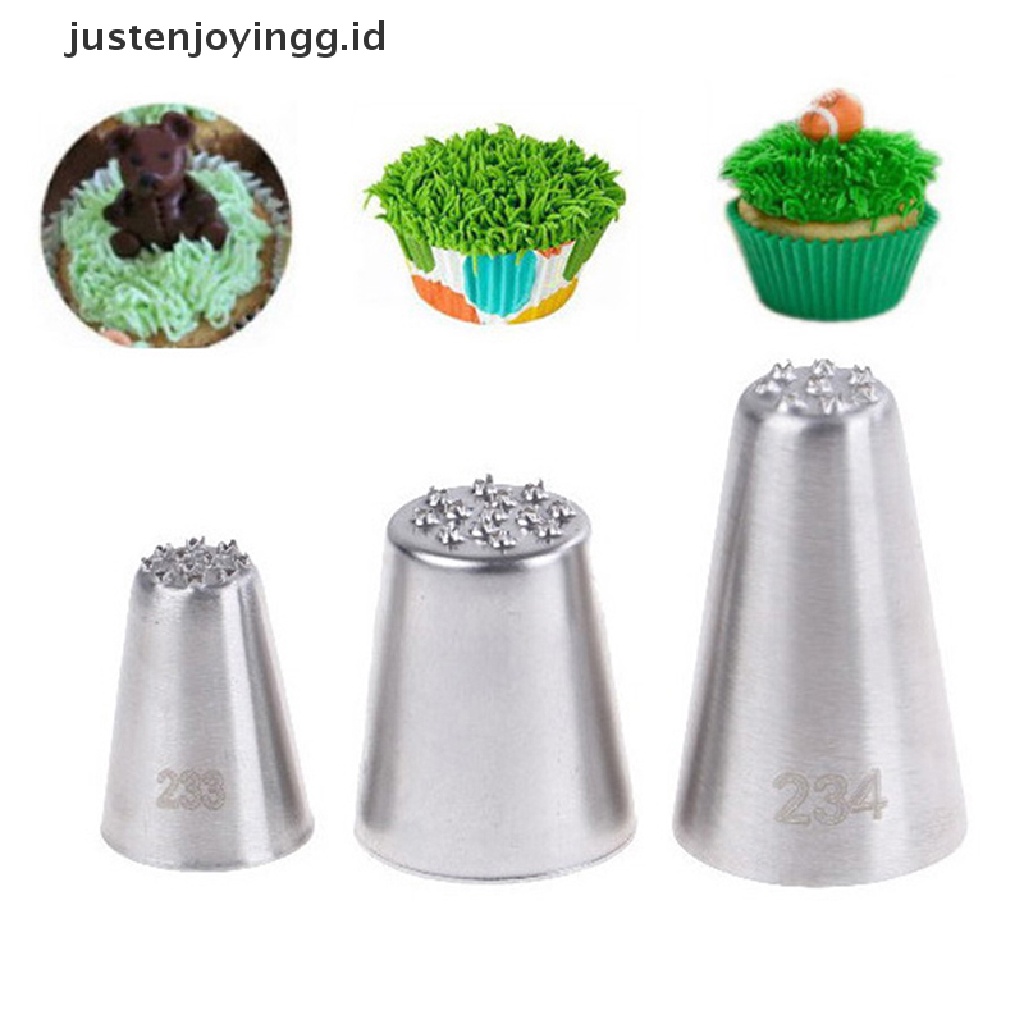 Alat Nozzle Icing Piping Bentuk Rumput Untuk Dekorasi Kue Cupcake