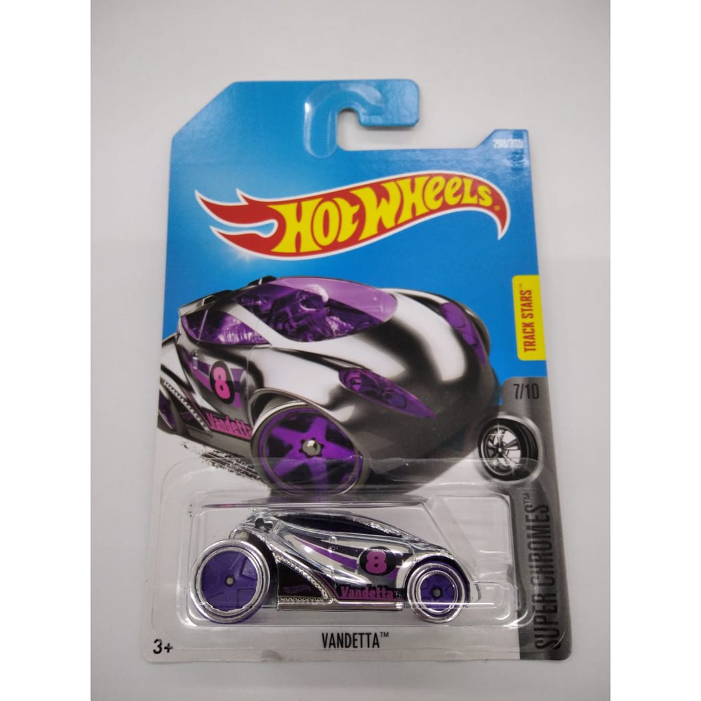 Hot Wheels Vandetta HW Super Chromes Track Stars Mobil Balap Hotwheels Balapan Mainan Anak Laki