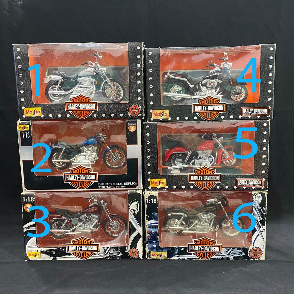 Diecast Maisto Motor Harley Davidson Cycles Skala 1/18
