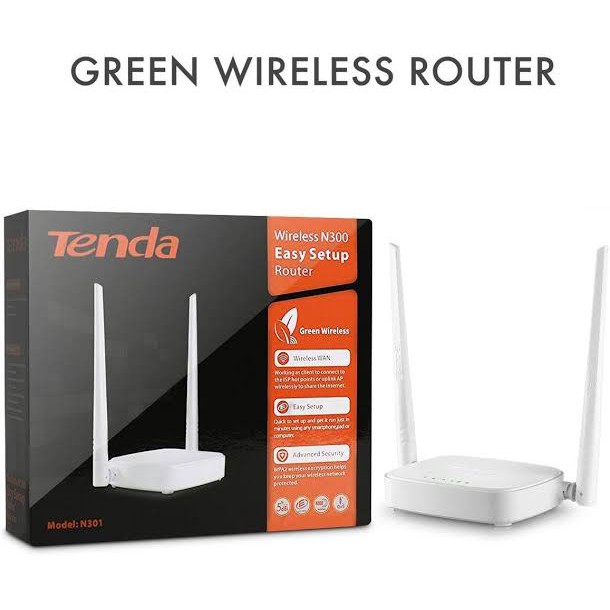 TENDA N301 Router Wireless 300Mbps Easy Setup Router modem