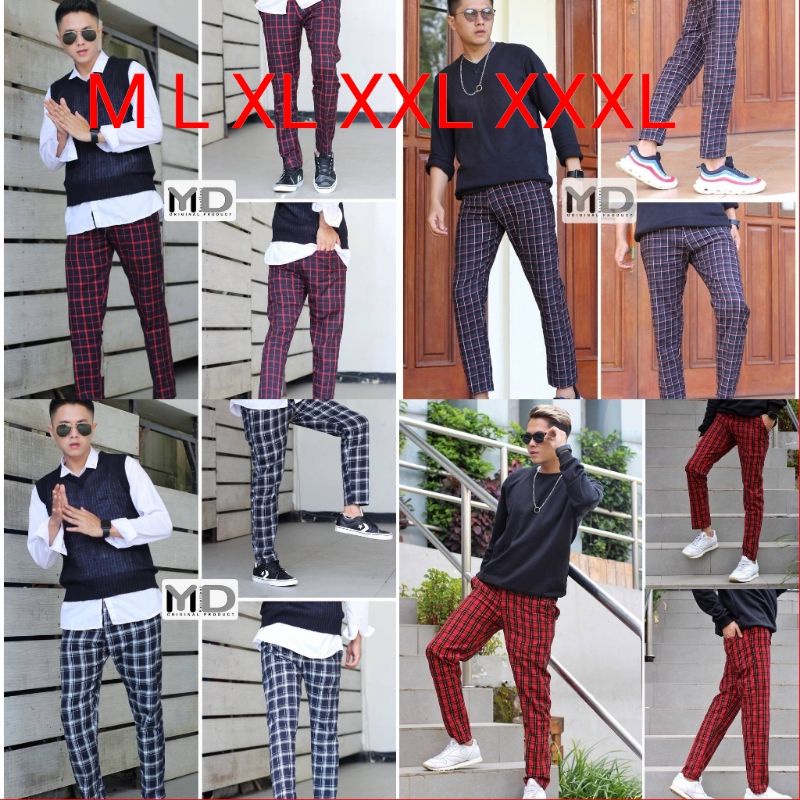 CELANA PRIA | CELANA TARTAN | CELANA BIG SIZE | CELANA JUMBO