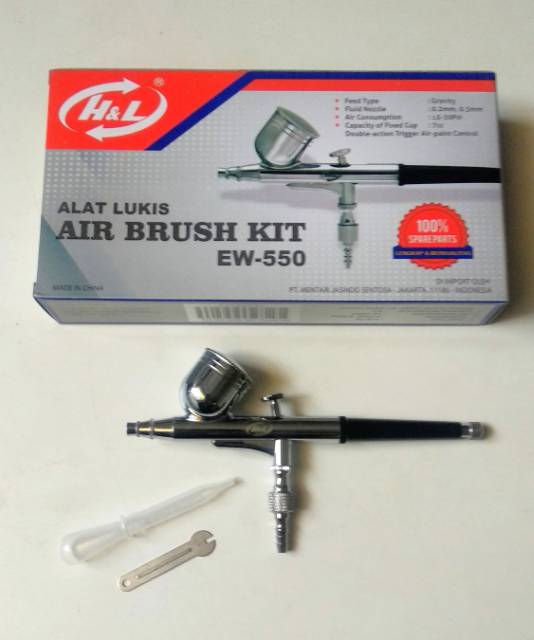 

Air brush/pen brush HnL/H&L 0.2mm/spray gun lukis/alat lukis cat H&L EW-550 EW550 EW 550 Original