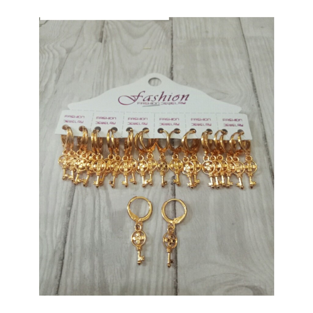 Anting Xuping  Cantik Wanita Lapis  Model Pita Juntai