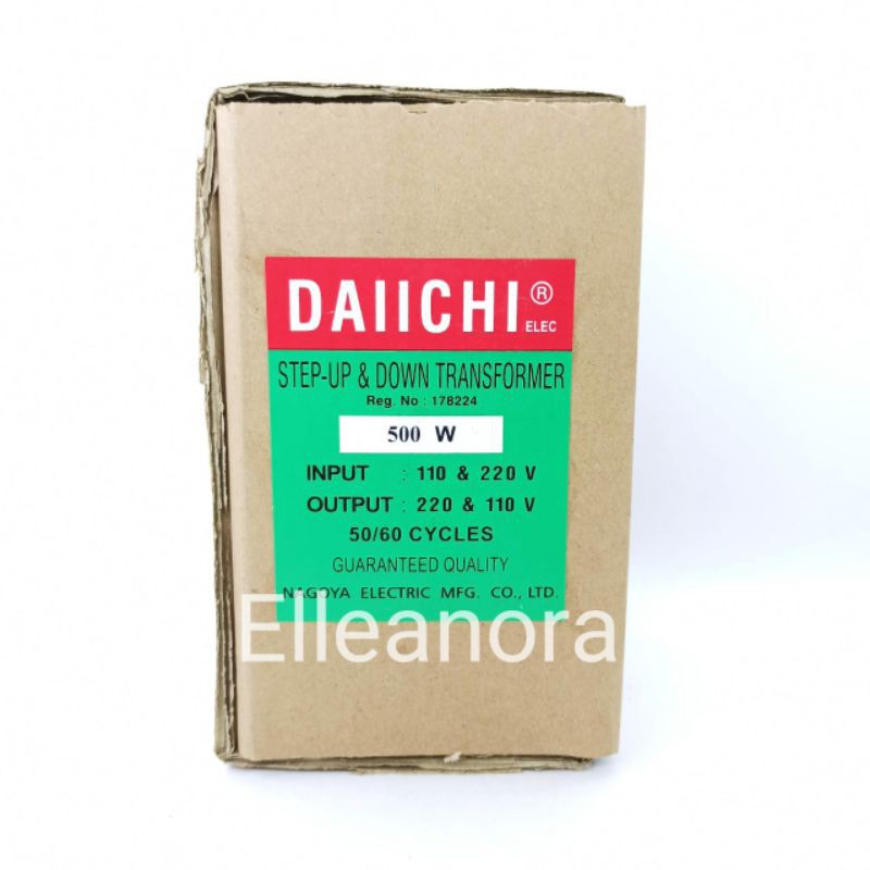 Stepdown 220V to 110V 500watt Daiichi