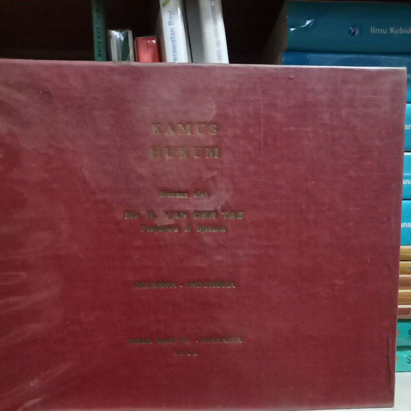 

Kamus Hukum Mr. H. Van der tas