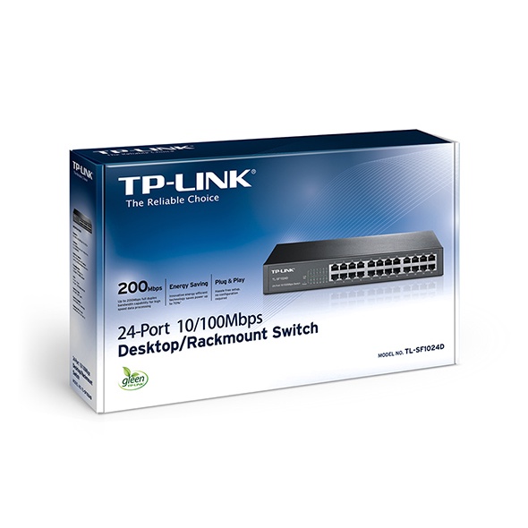 Switch Hub TP-LINK TL-SF1024D 24-Port 100Mbps TPLINK 24Port 24 Port